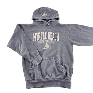 Myrtle Beach South Carolina U.S. Vintage Hoodie Sweatshirt Size 5 Gray Cotton Bl